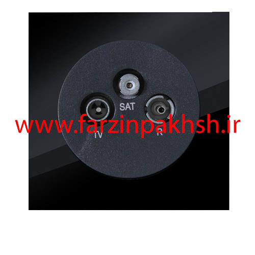 پریز فیش آنتن مرکزی توکار دلند مدل آوا پلکسی قاب مشکی