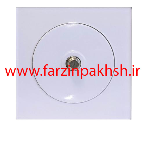 پریز فیش آنتن ماهواره توکار دلند مدل آوا پلکسی قاب سفید