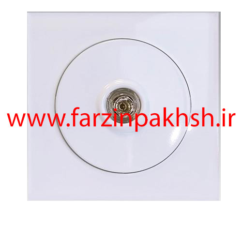 پریز فیش بلندگو توکار دلند مدل آوا پلکسی قاب سفید