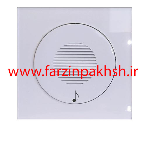 پریز زنگ ملودی توکار دلند مدل آوا پلکسی قاب سفید