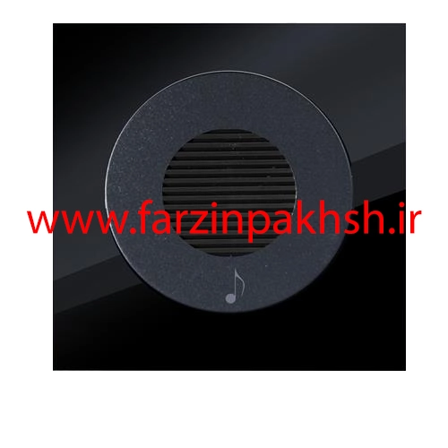 پریز زنگ ملودی توکار دلند مدل آوا پلکسی قاب مشکی