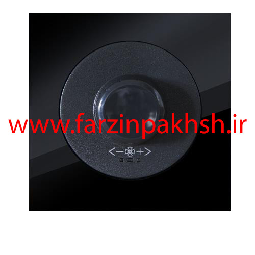 کلید دیمر فن توکار دلند مدل آوا پلکسی قاب مشکی