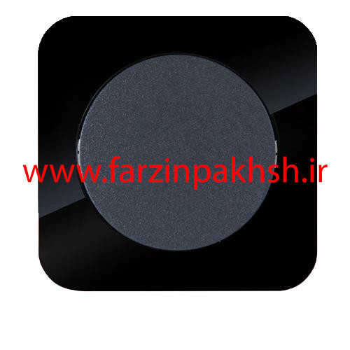 کلید یک پل توکار دلند مدل آدا پلکسی قاب مشکی