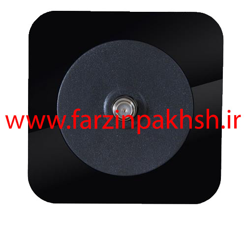 پریز برق فیش آنتن SAT توکار دلند مدل آدا پلکسی قاب مشکی