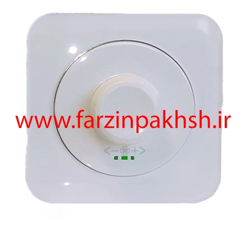 کلید دیمر فن توکار دلند مدل آدا پلکسی قاب سفید