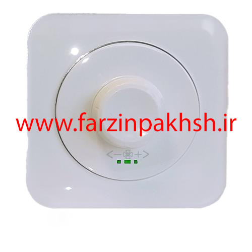 کلید دیمر فن توکار دلند مدل آدا پلکسی قاب سفید