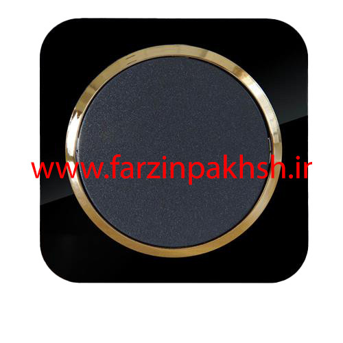 کلید یک پل توکار دلند مدل آدا پلکسی قاب مشکی