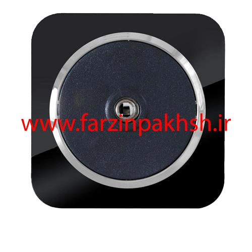 پریز برق فیش آنتن توکار دلند مدل آدا پلکسی قاب مشکی