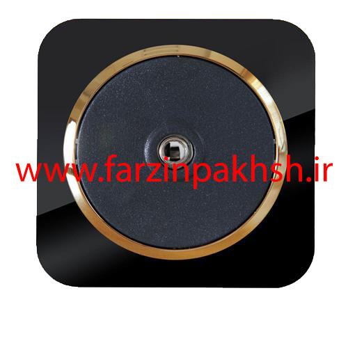 پریز برق فیش آنتن توکار دلند مدل آدا پلکسی قاب مشکی