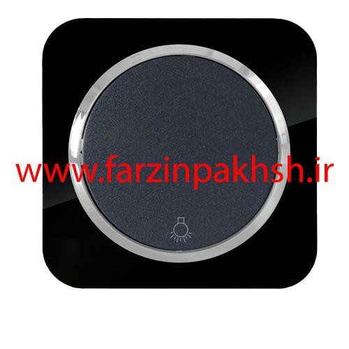 کلید شاسی راه پله توکار دلند مدل آدا پلکسی قاب مشکی