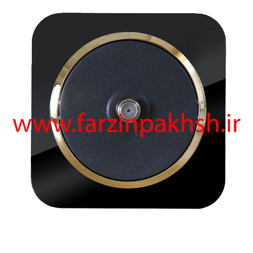 پریز برق آنتن ماهواره (sat) توکار دلند مدل آدا پلکسی قاب مشکی