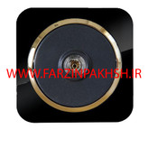 پریز برق فیش بلندگو توکار دلند مدل آدا پلکسی قاب مشکی