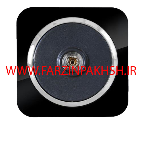 پریز برق فیش بلندگو توکار دلند مدل آدا پلکسی قاب مشکی