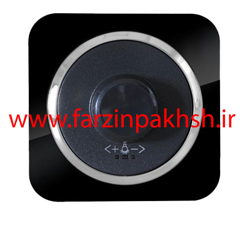 کلید دیمر لامپ (800w) توکار دلند مدل آدا پلکسی قاب مشکی