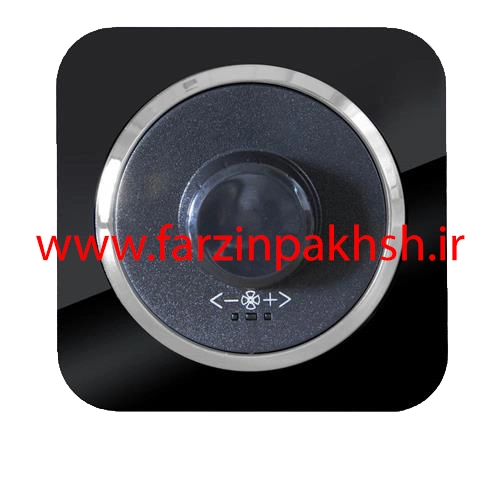 کلید دیمر فن (800w) توکار دلند مدل آدا پلکسی قاب مشکی