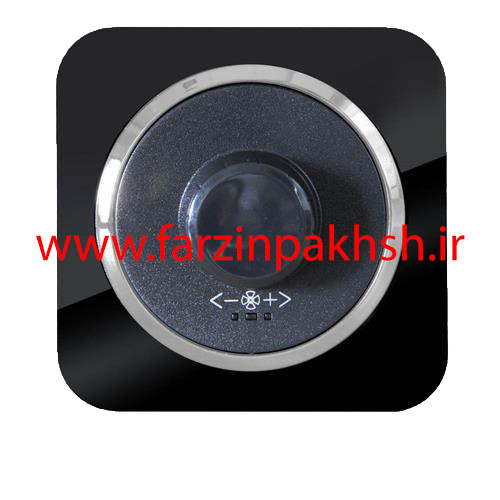 کلید دیمر فن (800w) توکار دلند مدل آدا پلکسی قاب مشکی