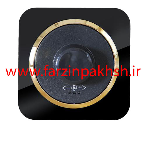 کلید دیمر فن (800w) توکار دلند مدل آدا پلکسی قاب مشکی