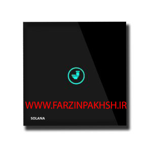 کلید سرویس بهداشتی لمسی توکار سولانا مدل مشکی