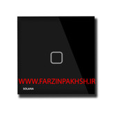 کلید تبدیل لمسی توکار سولانا مدل مشکی
