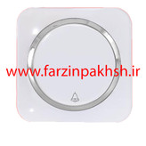 کلید شاسی زنگ دار توکار دلند مدل آدا پلکسی قاب سفید