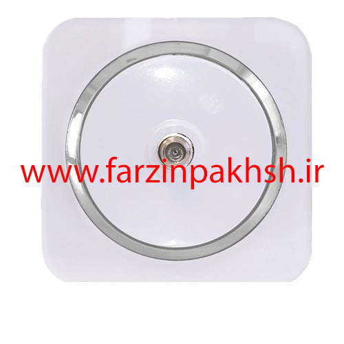 پریز فیش ماهواره (sat) توکار دلند مدل آدا پلکسی قاب سفید