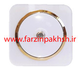 پریز فیش ماهواره (sat) توکار دلند مدل آدا پلکسی قاب سفید