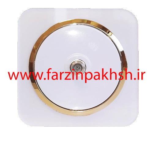 پریز فیش ماهواره (sat) توکار دلند مدل آدا پلکسی قاب سفید