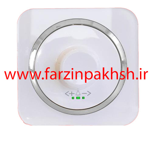 کلید دیمر لامپ (800w) توکار دلند مدل آدا پلکسی قاب سفید