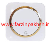 کلید شاسی راه پله توکار دلند مدل آدا پلکسی قاب سفید