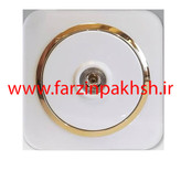 پریز برق فیش بلندگو توکار دلند مدل آدا پلکسی قاب سفید