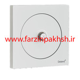 کلید و پریز توکار سفید دلند مدل آوا