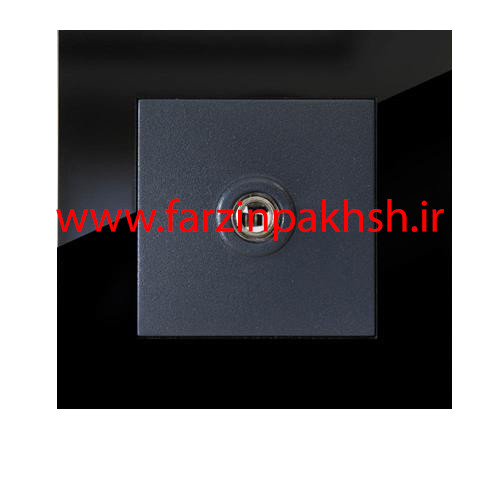 کلید و پریز توکار دلند مدل آسا پلکسی مشکی