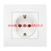 کلید و پریز توکار دلند مدل آسا پلکسی سفید