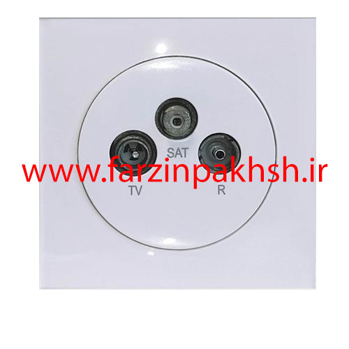 کلید و پریز توکار دلند مدل آوا سفید