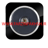 کلید و پریز توکار دلند مدل آدا پلکسی مشکی زه نقره ای