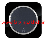 کلید و پریز توکار دلند مدل آدا پلکسی مشکی زه نقره ای