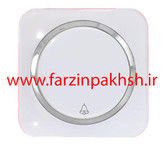 کلید و پریز توکار دلند مدل آدا پلکسی سفید زه نقره ای