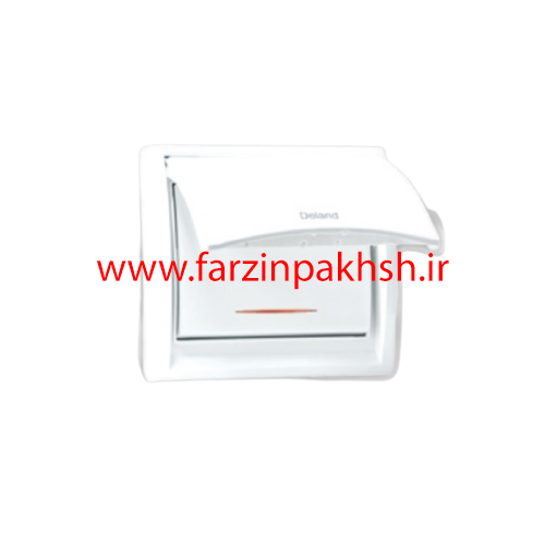 کلید تبدیل توکار دلند مدل آریا سفید بارانی