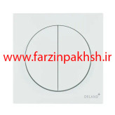 کلید و پریز توکار سفید دلند مدل آوا