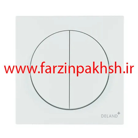 کلید و پریز توکار سفید دلند مدل آوا