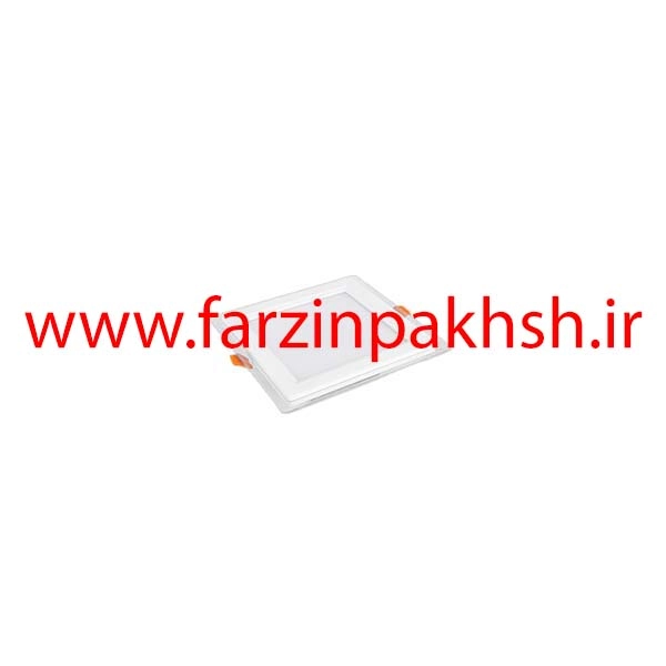 چراغ پنلی SMD توکار 12 وات مربعی پارس شعاع توس مدل گلاریس