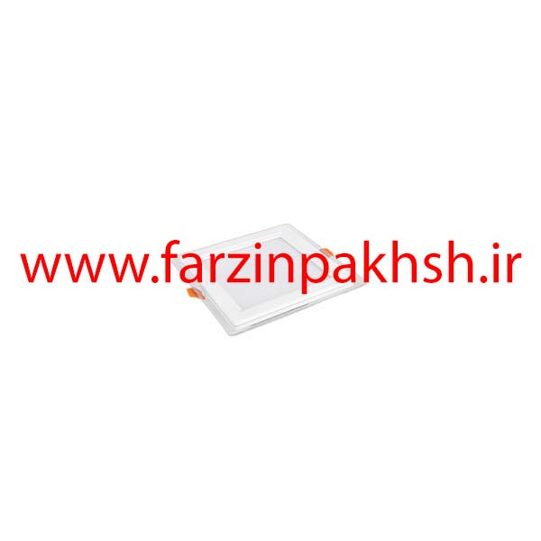 چراغ پنلی SMD توکار 12 وات مربعی پارس شعاع توس مدل گلاریس