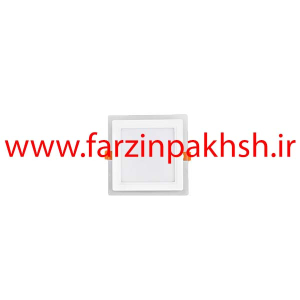 چراغ پنلی SMD توکار 12 وات مربعی پارس شعاع توس مدل گلاریس