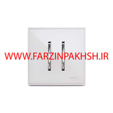 کلید و پریز توکار ویرا مدل شهاب سفید زه سفید