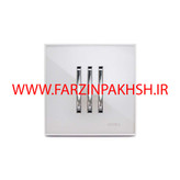 کلید و پریز توکار ویرا مدل شهاب سفید زه سفید