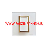 کلید و پریز توکار ویرا مدل ویراپرو اسپرت سفید زه طلایی