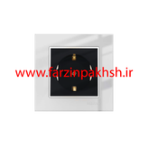 کلید و پریز توکار ویرا مدل امگا سفید سفید مشکی