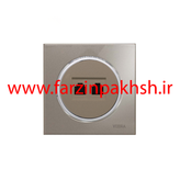 کلید و پریز توکار ویرا مدل آلفا جنس گلس اسپرت زه استیل رنگ بژ