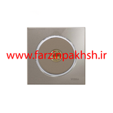 کلید و پریز توکار ویرا مدل آلفا جنس گلس اسپرت زه استیل رنگ بژ