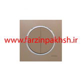 کلید و پریز توکار ویرا مدل آلفا جنس مات اسپرت زه استیل رنگ بژ